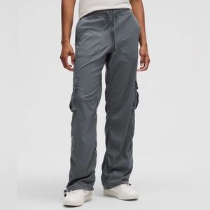 Lululemon Dance Studio Relaxed Fit Mid Rise Cargo Pants- Oil Grey- Size M